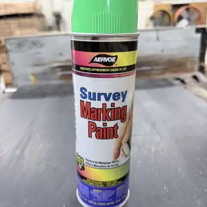 Aervoe Inverted Survey Marking Paint - Flo Green