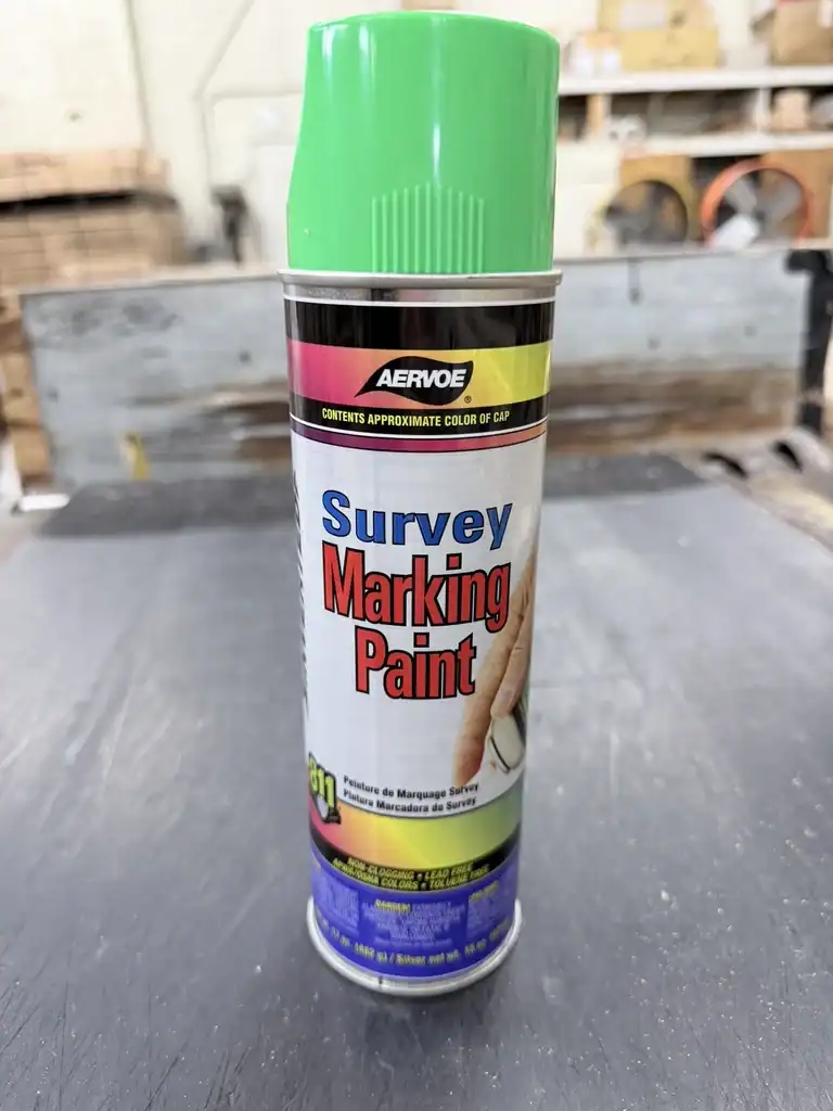 Aervoe Inverted Survey Marking Paint - Flo Green