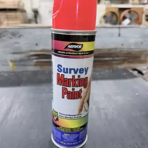 Aervoe Inverted Survey Marking Paint - Flo Red