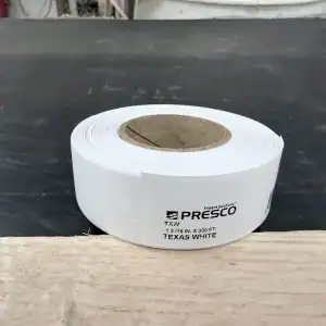 Presco Texas Roll Flagging - White